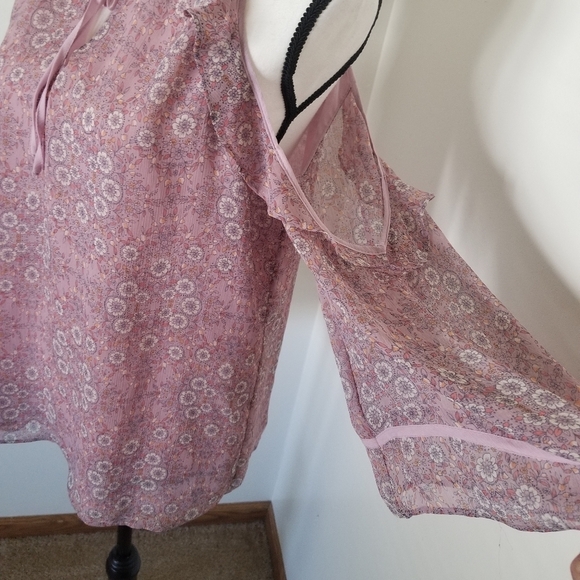 🍂 Lauren Conrad Boho Floral Shirt - Picture 3 of 6